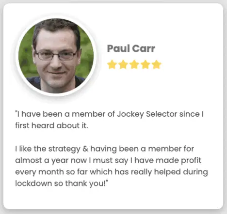 Jockey Selector testimonial mobile 4