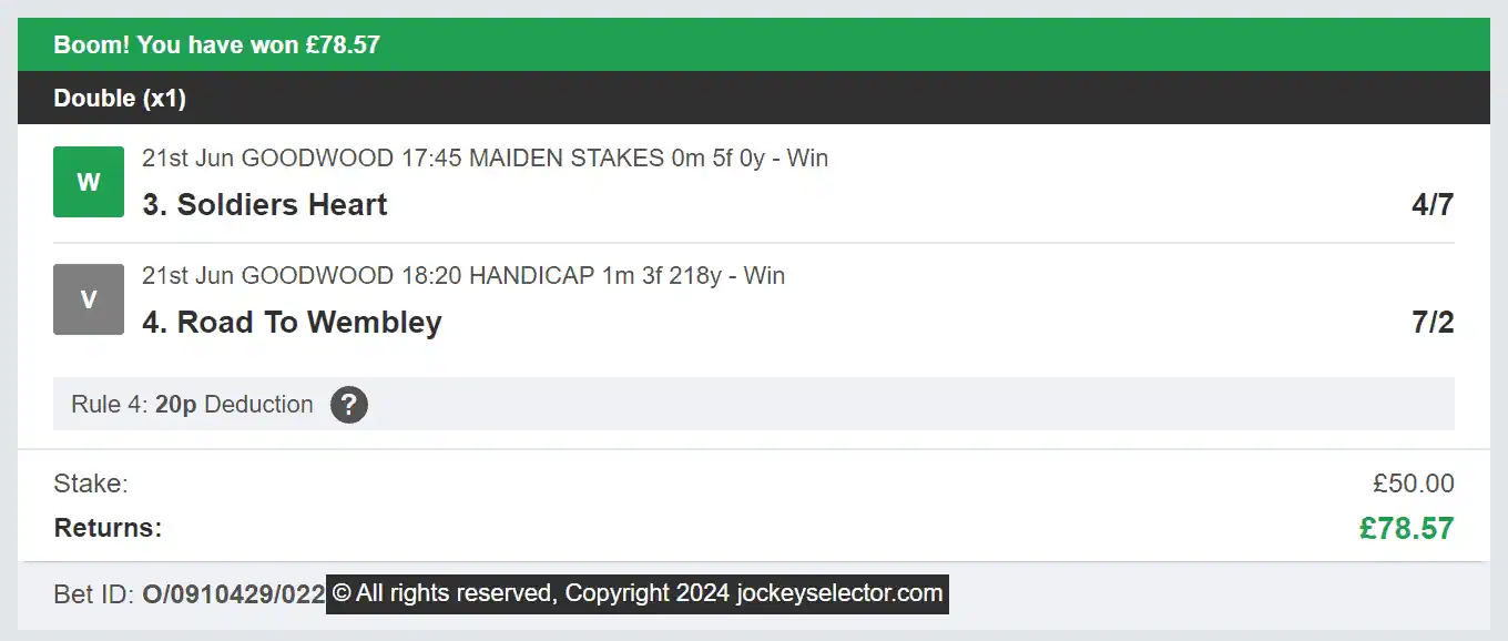 Jockey Selector - Winner Multi - 2024-06-21