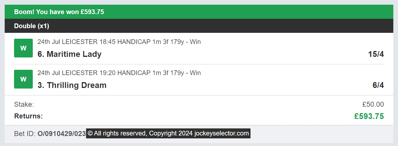 Jockey Selector - Winner Multi - 2024-07-24