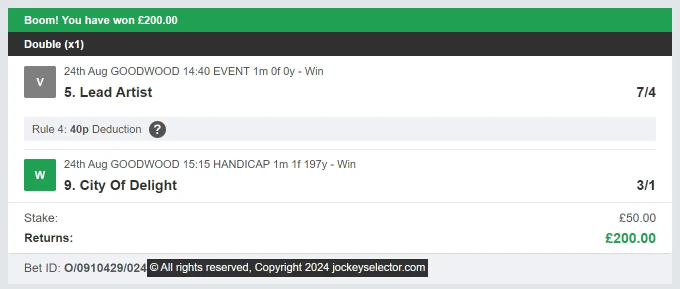 Jockey Selector - Winner Multi - 2024-08-27