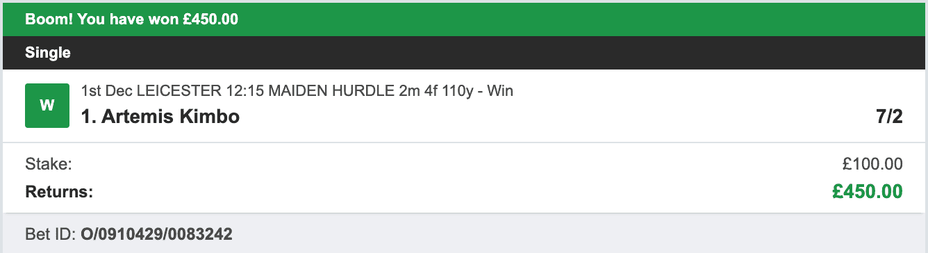 Jockey Selector - Winner 1 - 2023-11-03