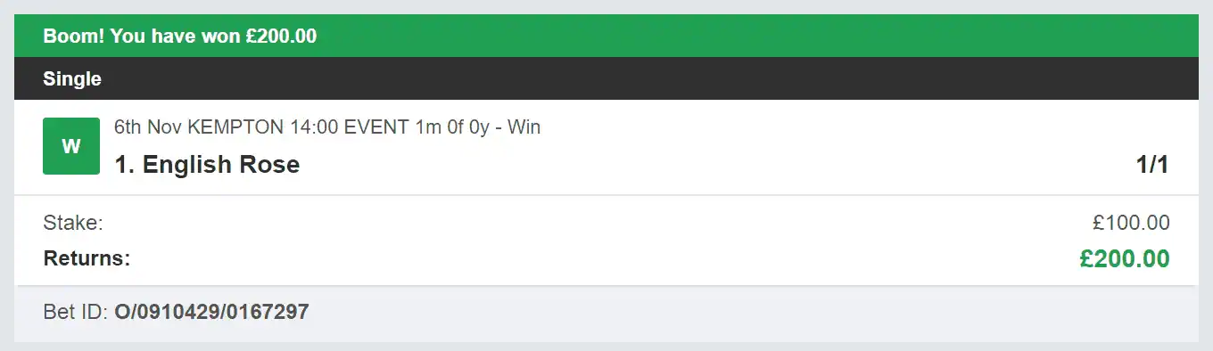 Jockey Selector - Winner 1 - 2023-11-06